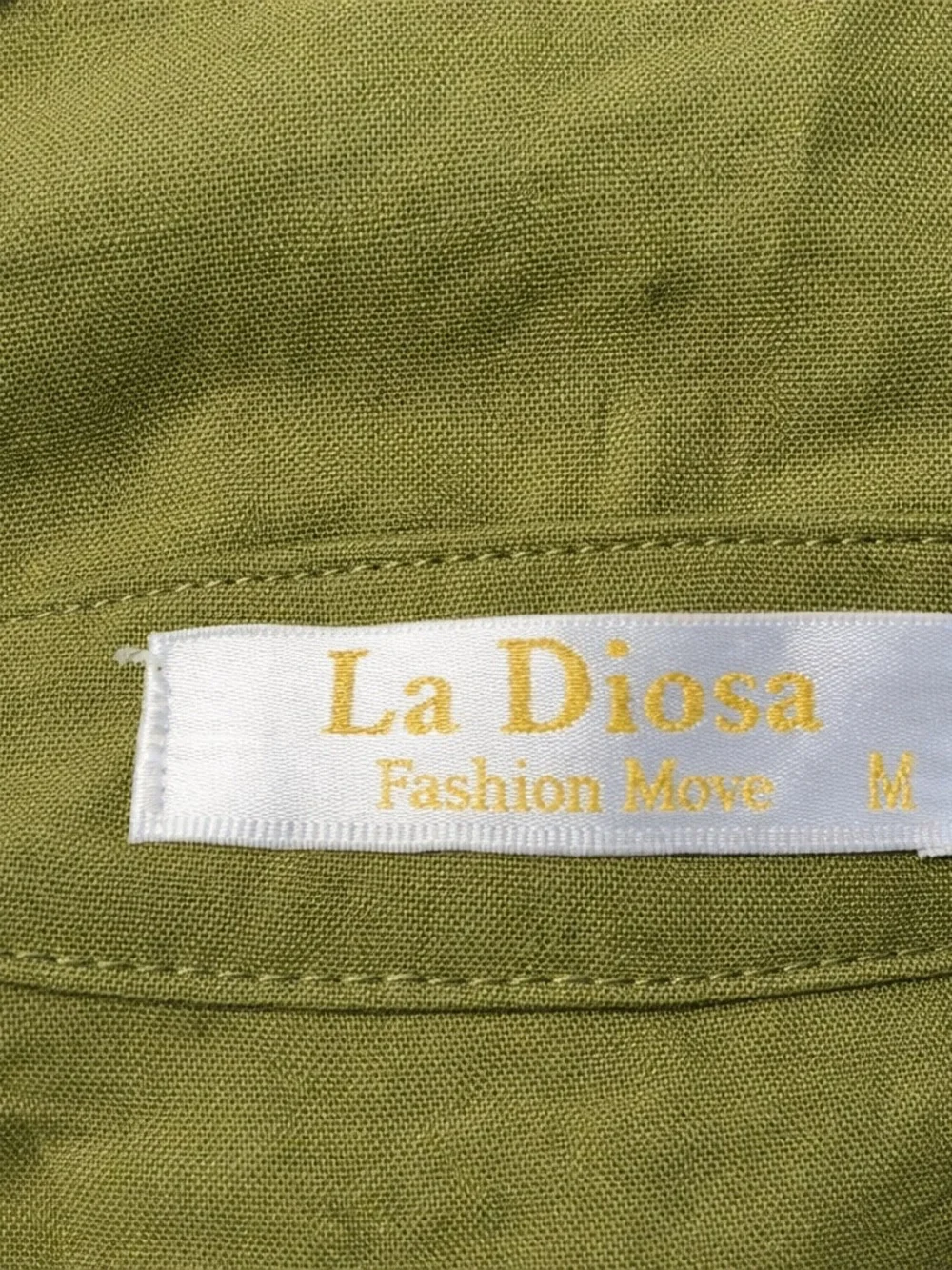 Women's Olive Green Tie-Front Jumpsuit